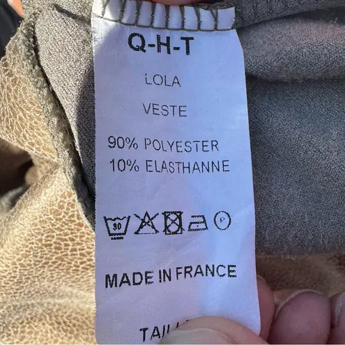 Quince Heures Trente “Lola” brown faux suede vegan jacket/ 4/Excellent condition