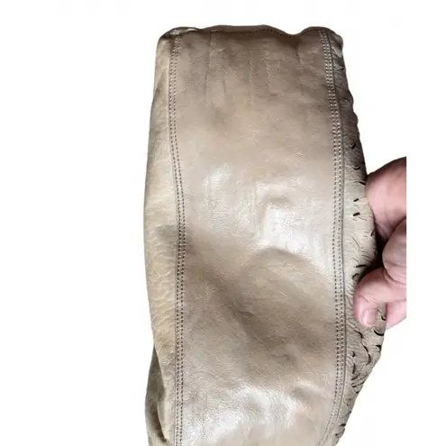 Vintage Errelleventidue Italian Leather Lazer Cut XL Handbag