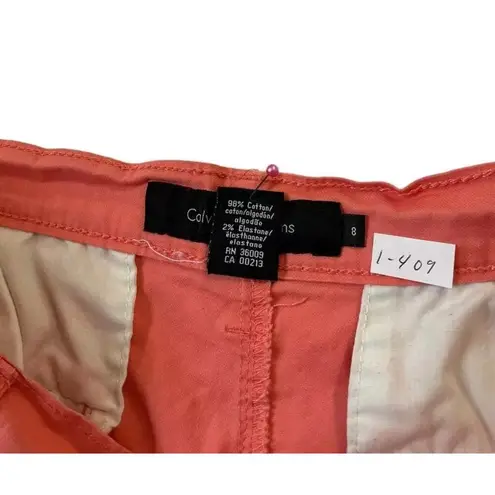 Calvin Klein  Peach Shorts w/ Pockets Women's Size 8 | 1-409