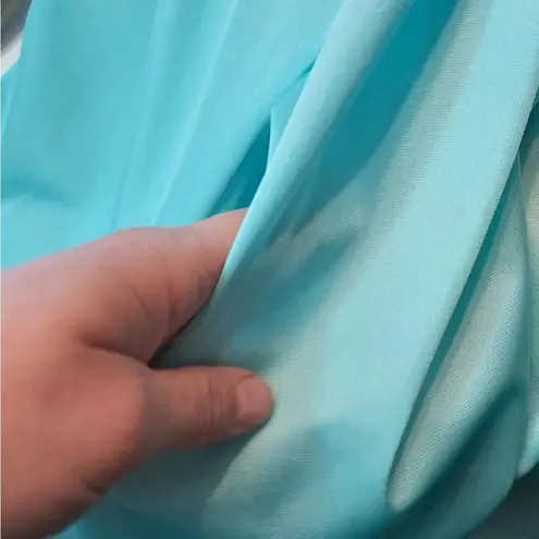 Vanity Fair Vintage 70's Light Turquoise Blue Button Lace Nightgown Pajama Dress - Image 12