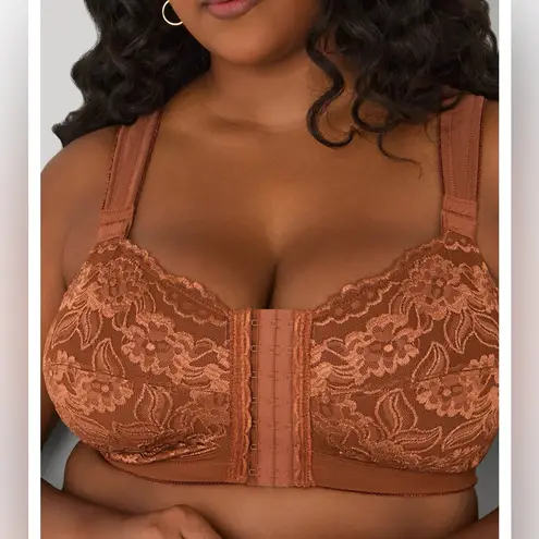 Ashley Stewart Black All Over Lace Go To Bra 44DD