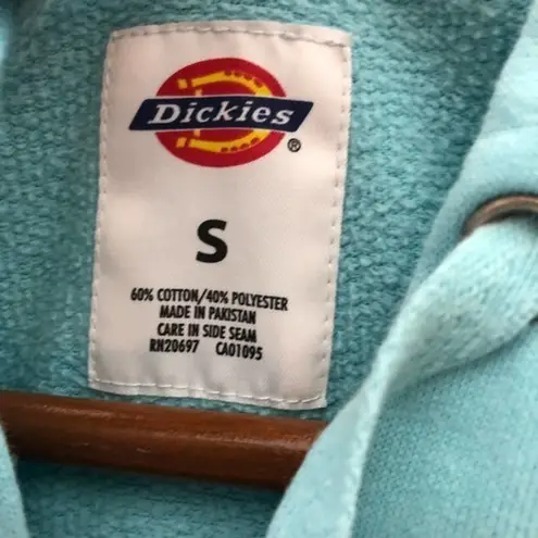Dickies blue Women's Rib Inset zip up Hoodie