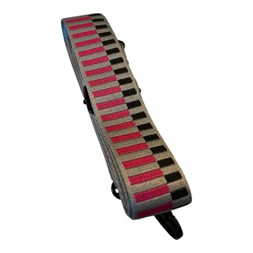 Adjustable Woven Crossbody Strap Pink, Silver & Black NWOT Pink