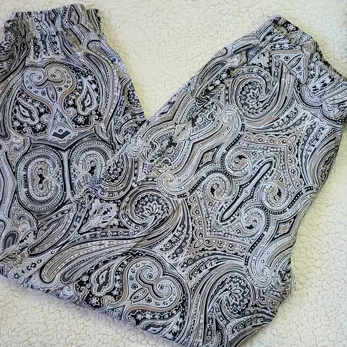 Cynthia Rowley  paisley joggers size small