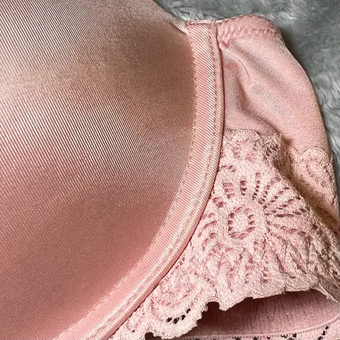 Auden Bra Womens 36B Peach/Pink The Daydream Padded Lace Adjustable Straps Pink Size undefined