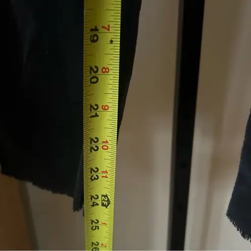 Free People  City Slouch Cord Pants Boho Corduroy Cargo Drawstring Black Size L