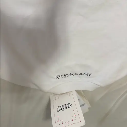 Alexander McQueen NWT authentic white bustier print sweatshirt size italy40 - Image 5