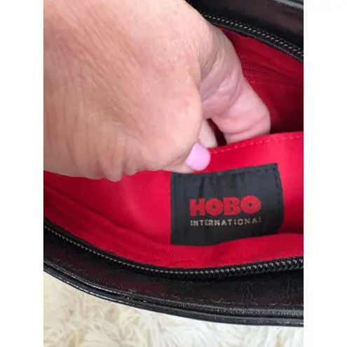 Hobo International High End Black Leather Crossbody Purse Classic Designer NEW
