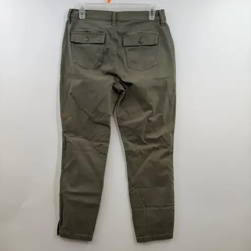 Evereve Payton Utility Ankle Slit Pants Olive green women's 28