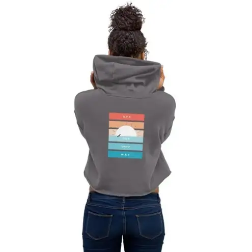 Surf Style 🏄🏼♂️Eco-Friendly Aloha Crop Hoodie🏄🏼♂️ ~med