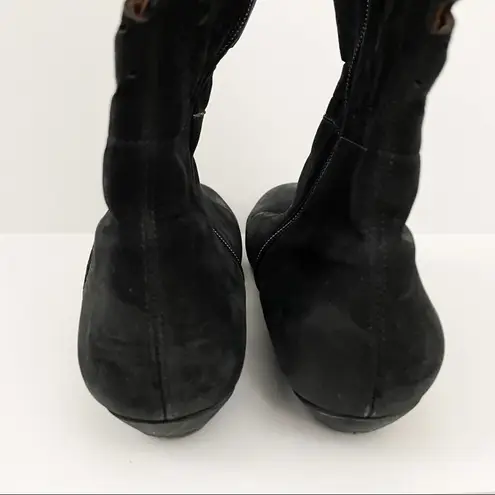 Gentle Souls by Kenneth Cole Black Laser Cut Boots