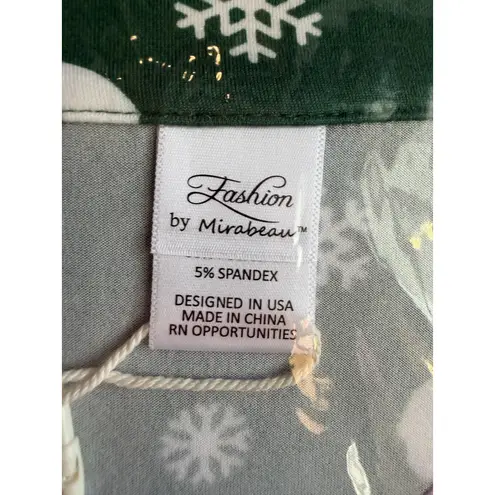 Fashion by Mirabeau Sleep Dress Womens 2X Green Long Sleeve Santa Christmas Size undefined