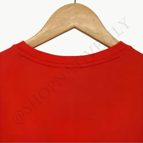 Sézane NWT Conrad Organic Cotton Short Sleeve T-Shirt | Sz Small | Tangerine