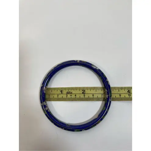 Vintage Blue Cloisonne Bangle Bracelet