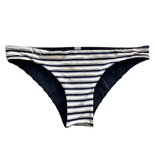 ANINE BING Black Striped Reversible Bikini Bottom