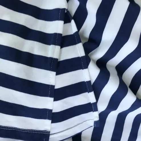 Denim & Co. Blue/White Striped Maxi Dress sz XS Blue