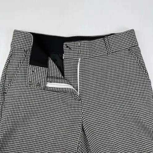 David Dart Black White Houndstooth Straight Leg Slack Pants Size 6