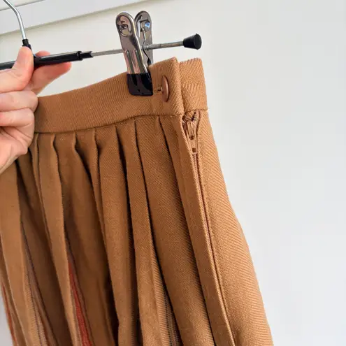 Vintage Pure New Wool Brown Stripe A