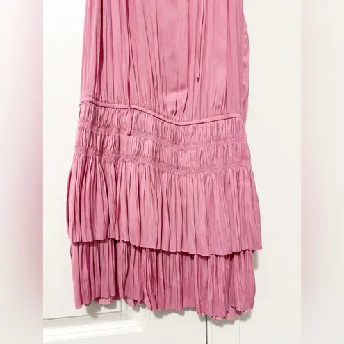 Current Air Cara Sleeveless Pleated Tiered Mini Dress