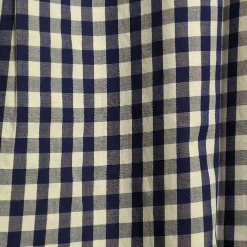 NWT UNTUCKIT Belleza Navy Gingham Button Down Regular Fit Long Sleeve Shirt Sz 2 Blue