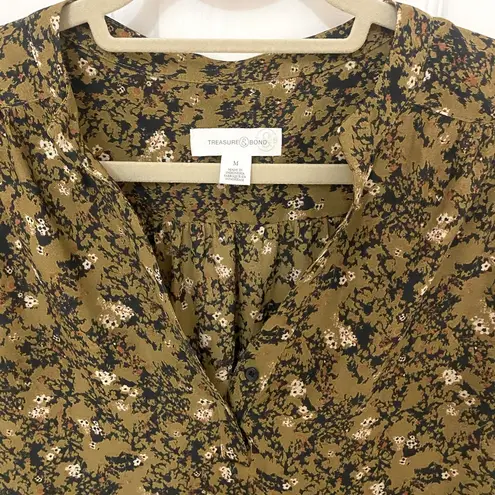Treasure & Bond Long Sleeve Floral Print Blouse
