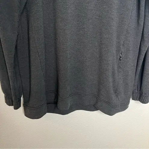 Lululemon  Twisted & Tucked Long Sleeve Heathered Mod Black 12