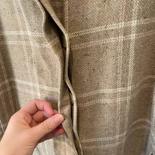 Evan Picone Plaid Wool Blend Shacket Size 18