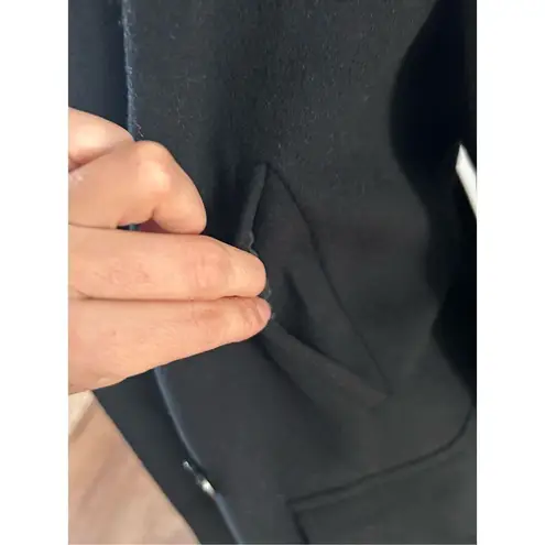 Michael Kors  pea coat with hoodie black winter jacket wool size 10