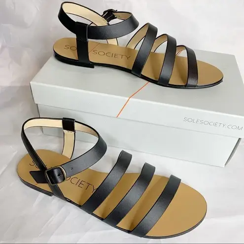 Sole Society Eesha Strappy Ankle Wrap Sandals Size 7.5