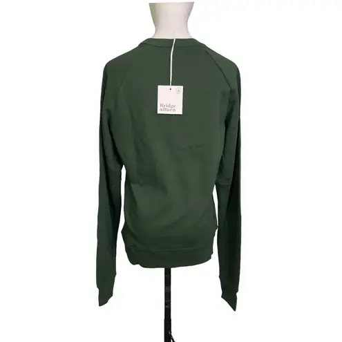 Bridge & Burn Fremont Sweatshirt Forest Green Organic Cotton NWT Size Medium