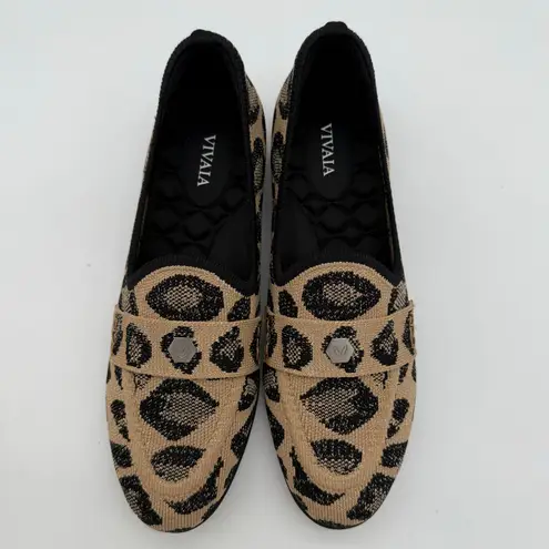 Vivaia Eloise Minimalist Old Money Penny Loafers Knit Comfort Leopard 7