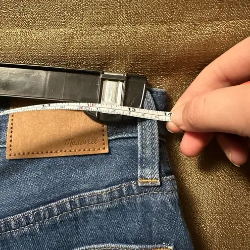 Madewell  Woman’s Baggy Straight Jeans Dark Worn Indigo Wash Size 24