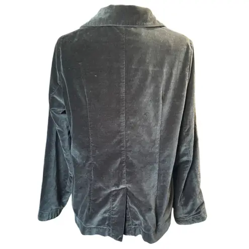 CP Shades Velvet Button-Front Jacket – Gray – Women’s-Estimated Size Small