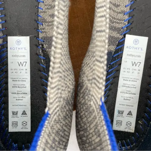 Rothy's Grey Heathered Round Toe Slip On Shoes Neutral Rothy’s The Flat Taupe Heather 7