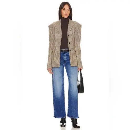 Mother Denim The Dodger Ankle High Rise Wide Leg Plus Size Cropped Jeans Blue 33