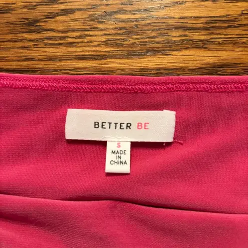 Better Be Hot Pink Bodycon Knee Length Sleeveless Dress Size S