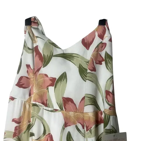 Show Me Your Mumu NWT  Godshaw Goddess Gown Maxi Dress White Floral Lace Up XS