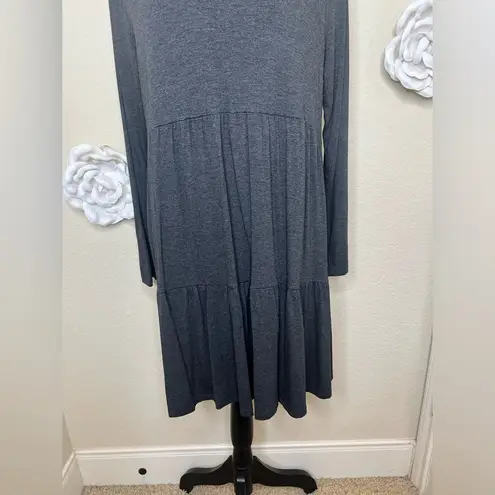 Mud Pie NTM: Brand New Minnie Tiered Bodice Dress in Dark Charcoal Dress Sz M