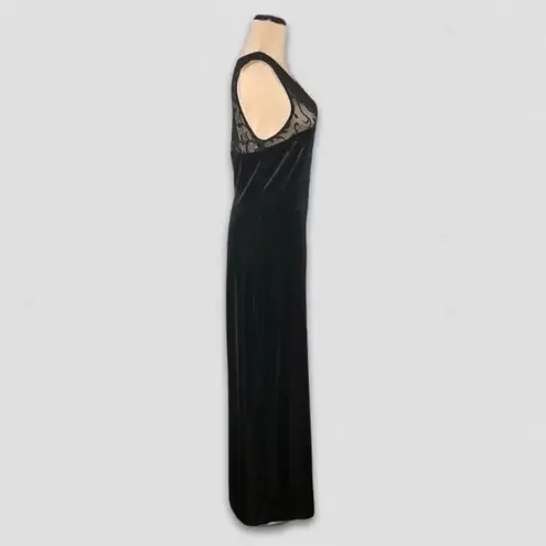 All that jazz Black Velvet Maxi Dress Large