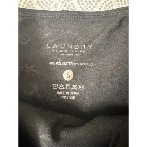 Laundry by Shelli Segal  Floral Black Biker Shorts Women’s Size Small | Stretch H