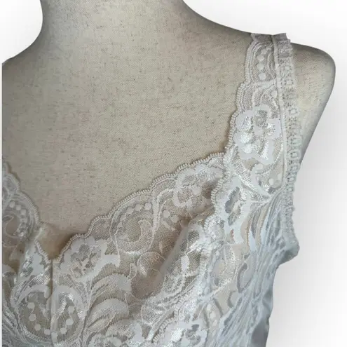Vanity Fair Vintage White Lace Lingerie Camisole
