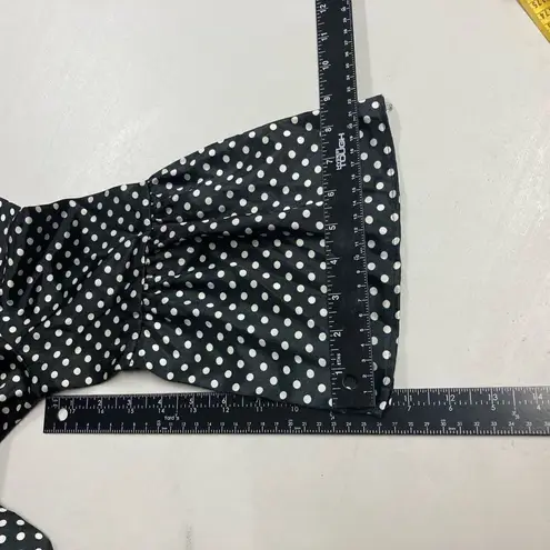 Jonathan Martin Women’s Black & White Polka Dot Top Size Small