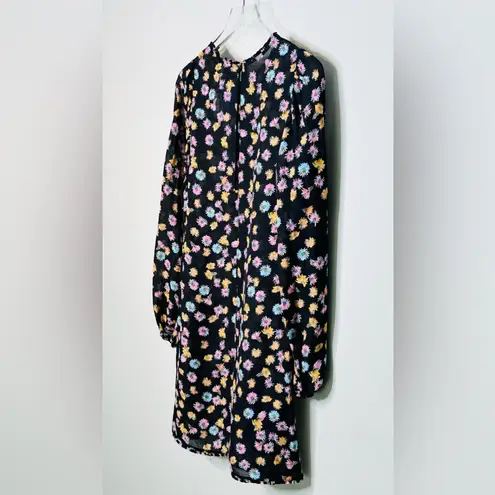Dorothee Schumacher Floral Confetti Print Structured Volumes Dress Size 3 NWT Black