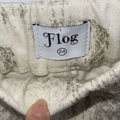 Bevy Flog Dafna Pants In Ivory Geo Print Size 24 (2)