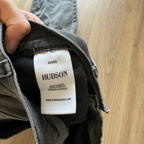 Hudson Jeans Hudson Kass Grey High Rise Straight Ankle Denim Jeans 