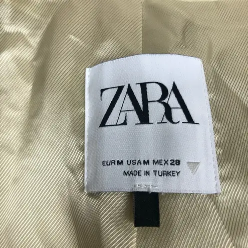 ZARA  Satin Blazer Sea Green Size Medium 2010/734/ 512 Oversized