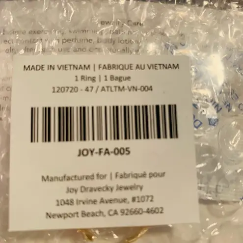 Anthropologie JOY DRAVECKY Chloe Ring