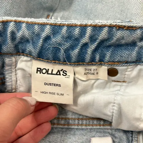 Rolla's Rolla’s Dusters Short in Layla Bleach Distressed Light Wash Size 27