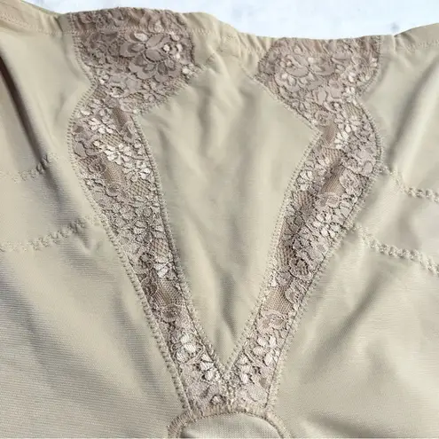 SUBTRACT Waist Control Thigh Slimmer Shapewear Shorts with Lace Size XL Nude Tan