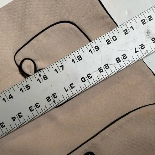 Vintage Giorgio Sant Angelo blazer 14 Jacket light tan black contrast piped trim thumbnail 7